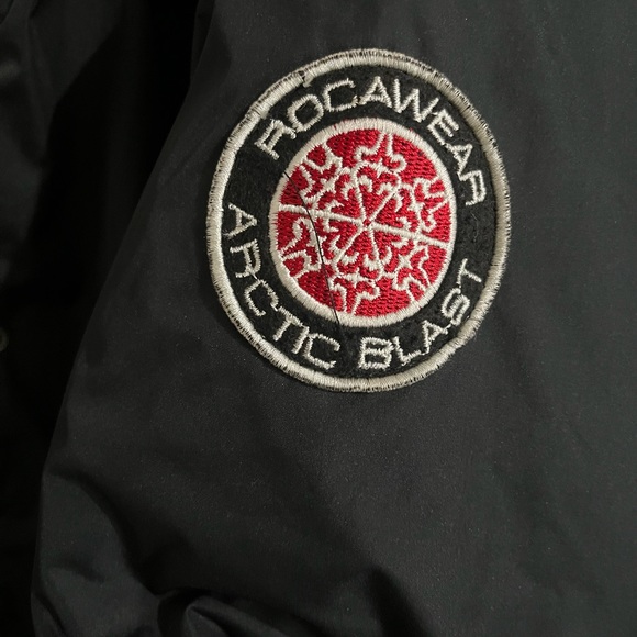 Rocawear Classic Faux Fur Hooded Belted Long Puffer Coat It looks New - Picture 7 of 9